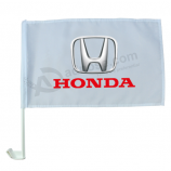 knitted polyester honda logo car window flag for advertising