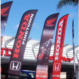 förderung benutzerdefinierte werbung honda feather banner