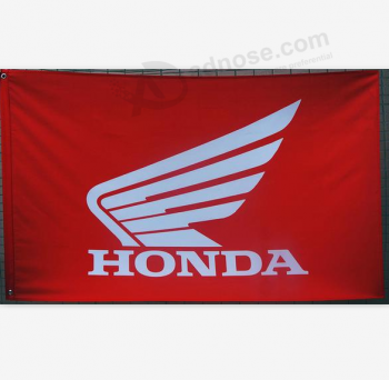 aangepaste afdrukken 3x5ft polyester honda vlag banner