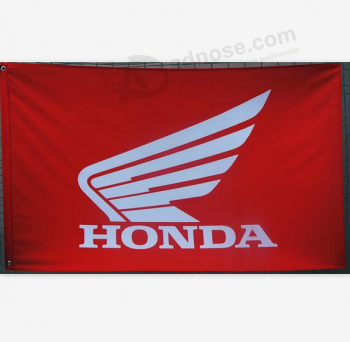 custom printing 3x5ft polyester honda flag banner