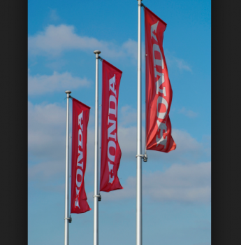 wind vliegen op maat gemaakte honda logo paal borden