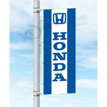 design personalizado honda retângulo sinal honda pole banner