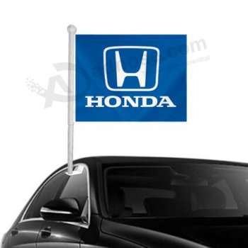 knitted polyester Honda car window advertising flag
