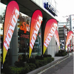 ポリエステル涙ドロップホンダ広告旗工場