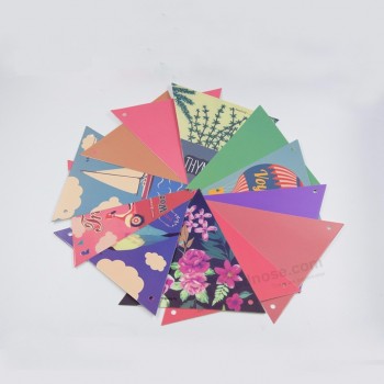 праздничная вечеринка украшает треугольник бумажный флаг баннеры