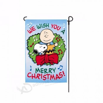Christmas gift personalized holiday garden flags cheap