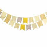 fabric bunting garland for wedding birthday baby shower