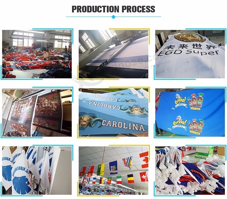Bandera profesional Fábrica directa Bandera comercial Empavesados