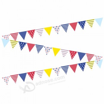 Banderas de fiesta triangulares de papel de venta caliente y bunting