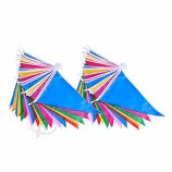 hanging string happy birthday bunting custom fabric multicolor pennant banner