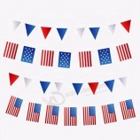 outdoor decoration festival mini american flag bunting