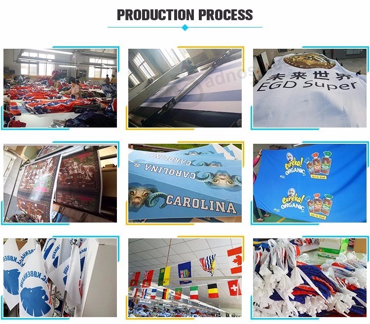 Bandeira profissional Fábrica direta Bandeira comercial Buntings