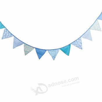 festival decoration custom printing polyester branded fabric bunting