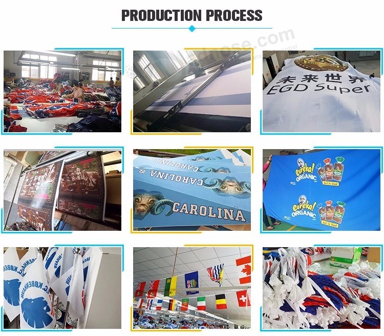 Bandera profesional Fábrica directa Bandera comercial Empavesados