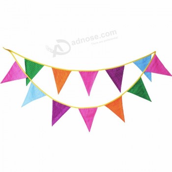 bunting banner triángulo feliz cumpleaños banner