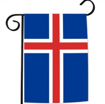 IJsland nationale land tuin vlag IJsland huis banner