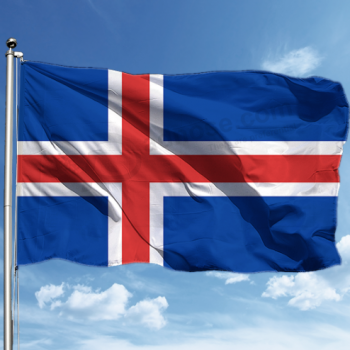 isländische Landstaatsflaggen kundenspezifische Island-Flagge im Freien
