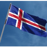 큰 아이슬란드 깃발 폴리 에스터 아이슬란드 국가 깃발