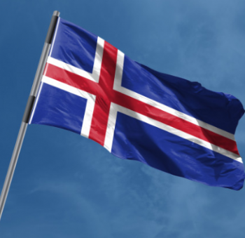 große isländische Flagge Polyester Island Länderflaggen