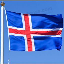 Polyester Fabric National Country Flag of Iceland