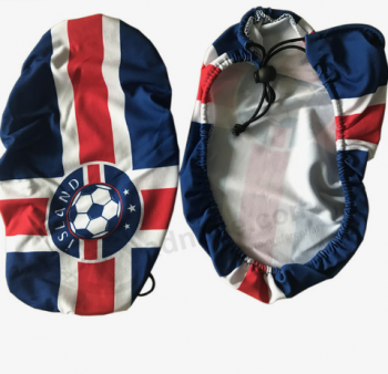 equipo de fútbol islandia bandera de cubierta de espejo de coche
