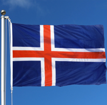decoración bandera islandesa de 3x5 pies bandera nacional del país de islandia