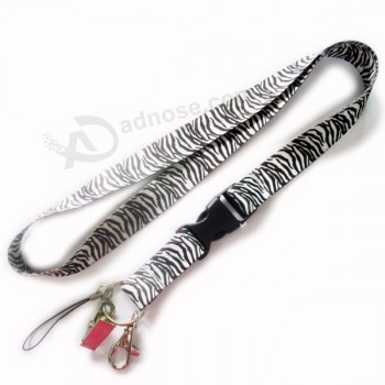 Business Dye sublimiert / beheizt Transfer benutzerdefinierte Badge Holder Lanyard ohne MOQ