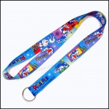 polyester multi-color Dye sublimatie / warmteoverdracht logo aangepaste badgehouder lanyard voor sport
