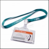 extensível barato nome / ID crachá titular do carretel cordão personalizado com clipes