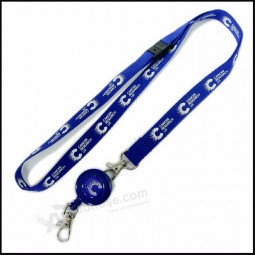 intrekbare PVC naam / ID-kaart badge haspel houder aangepaste lanyard met badge houder