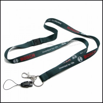 discount price personalized nylon badge holder lanyard with lobster hook