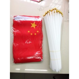 Großhandel 100 teile / los 14 * 21 cm hand welle fahnen autofahne chinesische flagge von ecuador banner