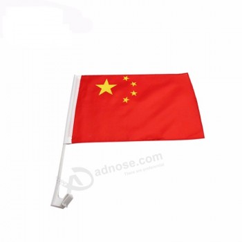 custom hoge kwaliteit china nationale auto windown vlag met dubbele stiksels