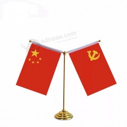 wholesale custom best china national table flag with double stitching