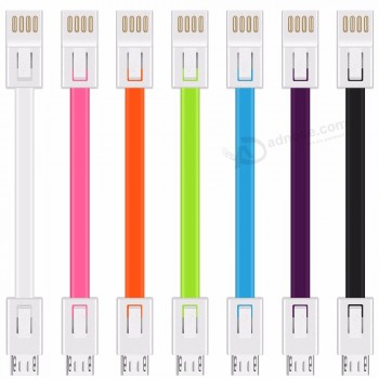 keychain USB cable For iphone cable micro USB type C USB C cable For samsung S8 S9 usb charging data cord bracelet cable