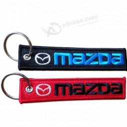 Custom embroidered keychain/key tag/jet tags