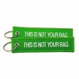 wholesale custom logo embroidery keychain/embroidery keyring/emroidery Key Tag