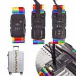 hoge kwaliteit op maat gemaakte fabrieksproduct 5cm * 180cm polyester PP-riem TSA-riem bagageriem met TSA-slot en schaal