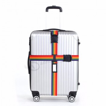 venta al por mayor nuevo diseño personalizado personalizado escala bloqueo ajustable correa de equipaje cruzada