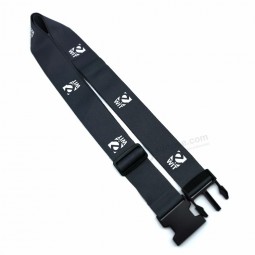 promotional custom logo polyester adjustable bag luggage belt strap