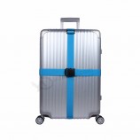 veiligheid luchthaven kruis verstelbare polyester bagageriem aangepast logo bagageriem bagageriem