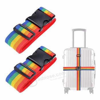 Correas de cinturón de etiqueta de equipaje de poliéster de impresión de sublimación personalizadas al por mayor para maleta
