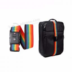 travelsky TSAは、旅行用TSAロック付きの調整可能な荷物ベルトストラップを承認しました