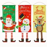 decorazioni natalizie banner santa cervo sfondo appeso bandiera banner 43 * 24 cm