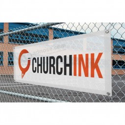 large custom outdoor pvc fence mesh banner with high quality