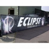 Outdoor bedruckte PVC Zaun Mesh Banner / perforierte Vinyl beschichtete Banner Stoff