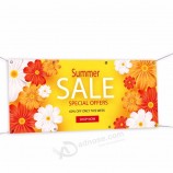 kundenspezifische farbenreiche cmyk perforierte Flexfahne / Gewebefahne im Freien für das Werbungsdrucken