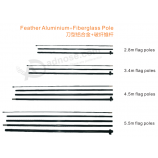 Feather Aluminium fiberglass pole