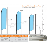 Sicircle Aluminium Strand Fahnenmast
