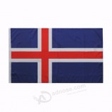 Polyester fabric Iceland country flag for national Day